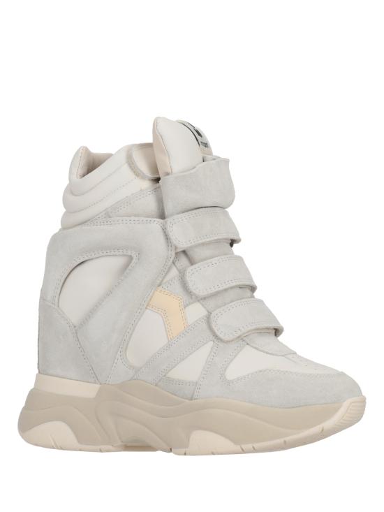 26FW 이자벨마랑 발스키 하이탑 스웨이드 웨지 스니커즈 BK0009FAA1E17S 20WH WHITE - ISABEL MARANT