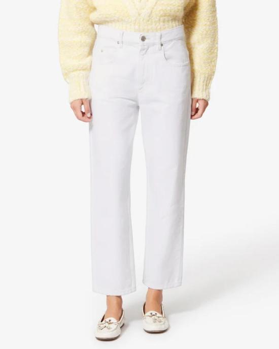 26FW 이자벨마랑 DAKOTA 다코타 데님 팬츠 PA0639FAD1H04I 20WH WHITE - ISABEL MARANT