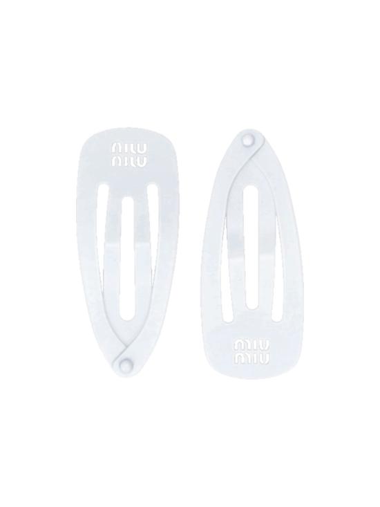 26FW 미우미우 헤어 액세서리 5IF2912DTU F0009 BIANCO