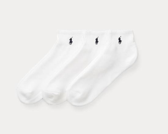 26FW 랄프 로렌 양말 455918022001 100 WHITE