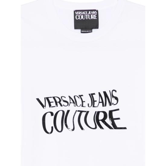 26SS 베르사체 반팔 티셔츠 80GAHE04 CJ00E 003 WHITE DOM - VERSACE