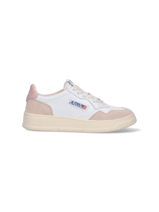 26FW 오트리 메달리스트 로우 레더 스니커즈 AULW LS37 White