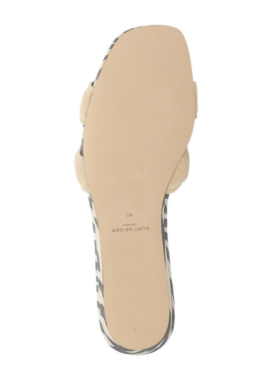 26SS 커트가이거 뮬/슬리퍼 5612036209 EAGLE CUT OUT FLAT SDLTAN COMB Beige - KURT GEIGER