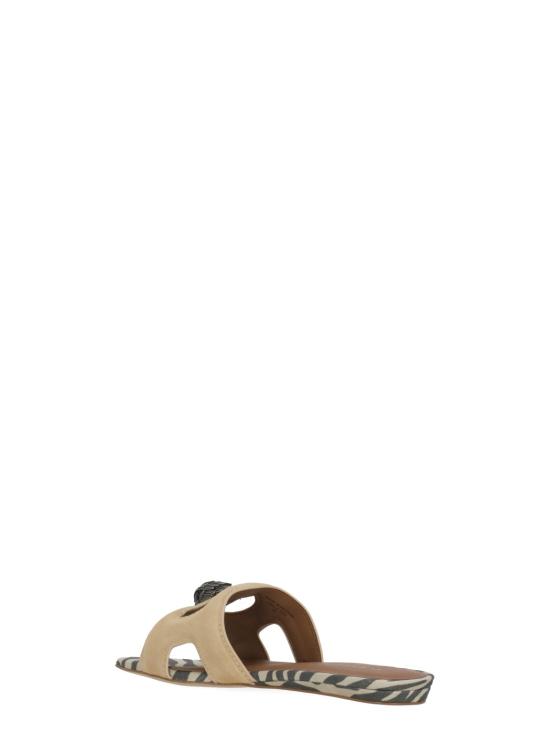 26SS 커트가이거 뮬/슬리퍼 5612036209 EAGLE CUT OUT FLAT SDLTAN COMB Beige - KURT GEIGER