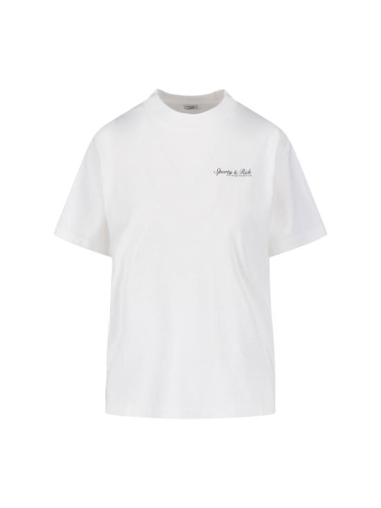 26SS 스포티앤리치 반팔 티셔츠 TO11975325WH01 WHITE NAVY White