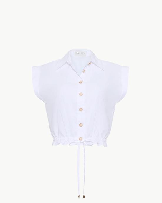  Cara Cara Clothing 셔츠 카라카라 클로딩 옥타비아 탑 화이트