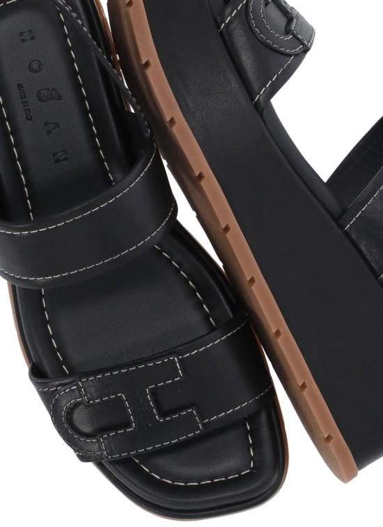 26SS 호간 샌들 HXW7030GC30KXT B999 Black - HOGAN