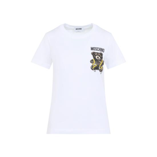 26FW 모스키노 반팔 티셔츠 262E0708 5541 1001 BIANCO - MOSCHINO