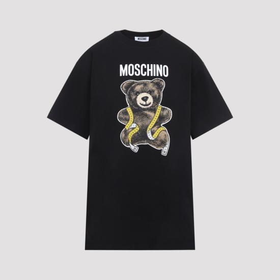 26FW 모스키노 반팔 티셔츠 262E0707 5541 1555 NERO - MOSCHINO