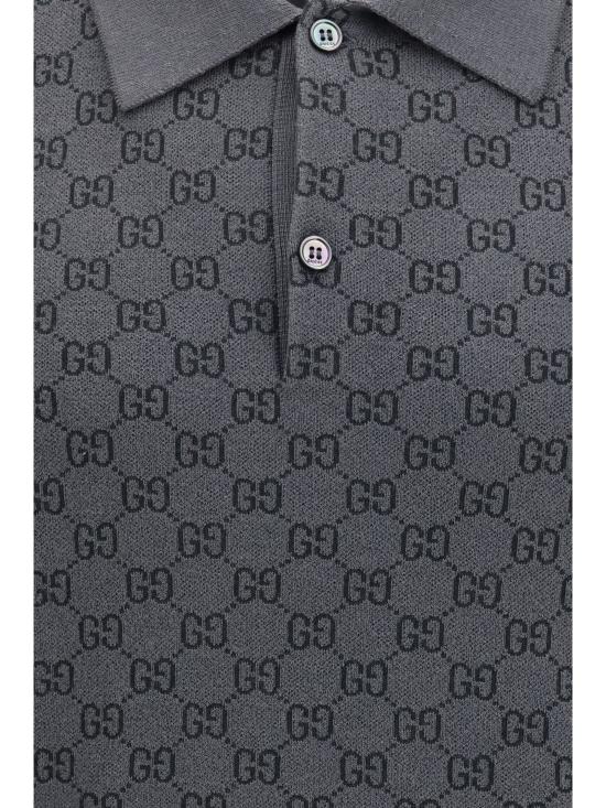 26FW 구찌 폴로 티셔츠 875483XKFMB 1044 GREY - GUCCI
