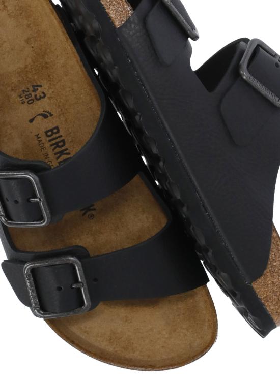26SS 버켄스탁 뮬/슬리퍼 1030707 ARIZONA WB VINTAGE WOODBLACK Black - BIRKENSTOCK