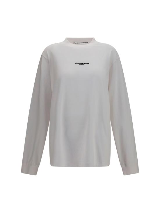 26FW 알렉산더 왕 긴팔 티셔츠 UCC3261908 100 WHITE