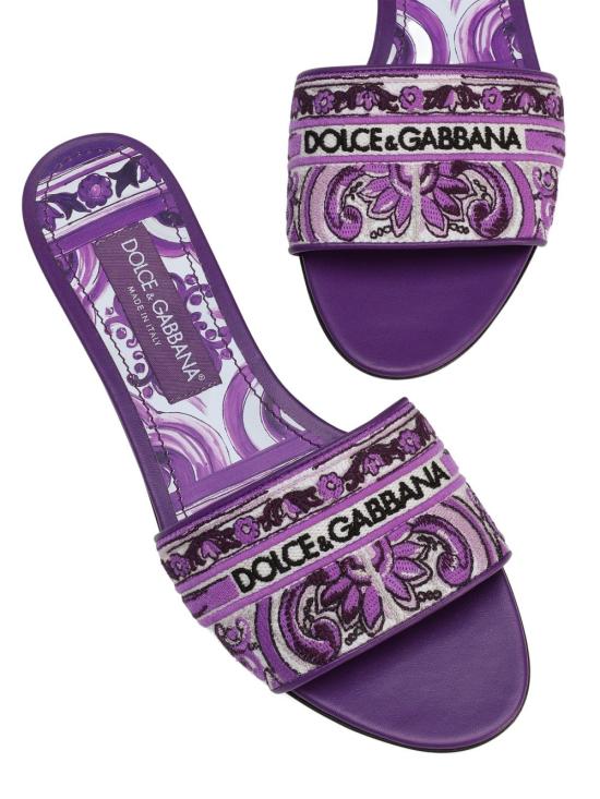 26SS 돌체앤가바나 뮬/슬리퍼 CQ0571 AV804I03TN Viola - DOLCE & GABBANA