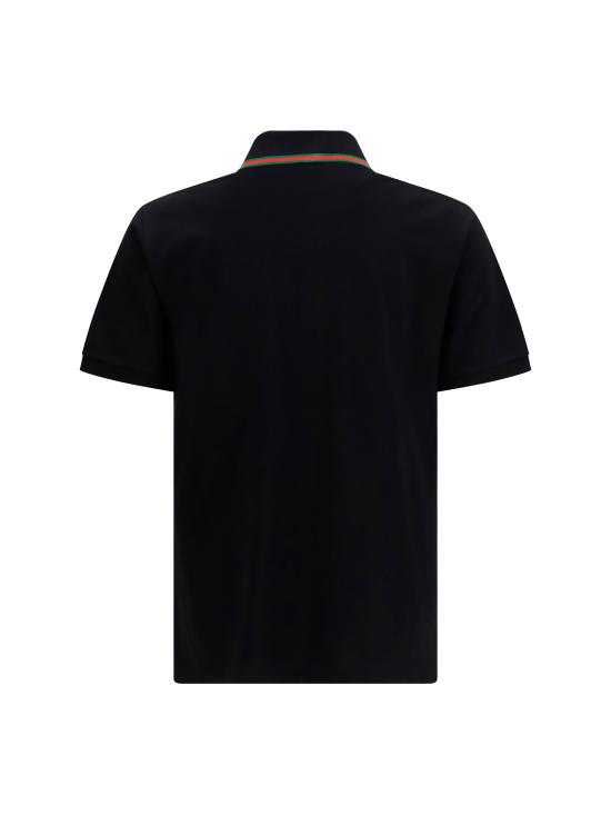 26FW 구찌 코튼 저지 피케 폴로 셔츠 872468XJHX5 1000 BLACK - GUCCI