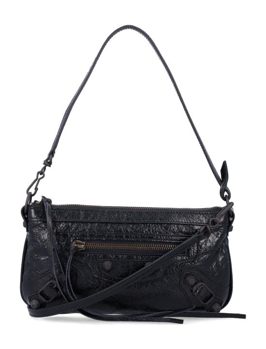 26FW 발렌시아가 르 시티 파우치 온 스트랩 8639602ABEK 1000 Nero