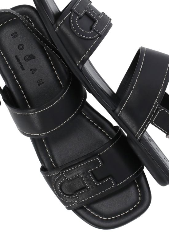 26SS 호간 샌들 HXW6850GC30KXT B999 Black - HOGAN