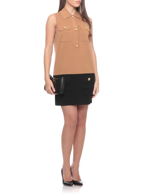 26SS 엘리자베타프랜치 미디 원피스 AM31B62E2 AM4 Brown - ELISABETTA FRANCHI