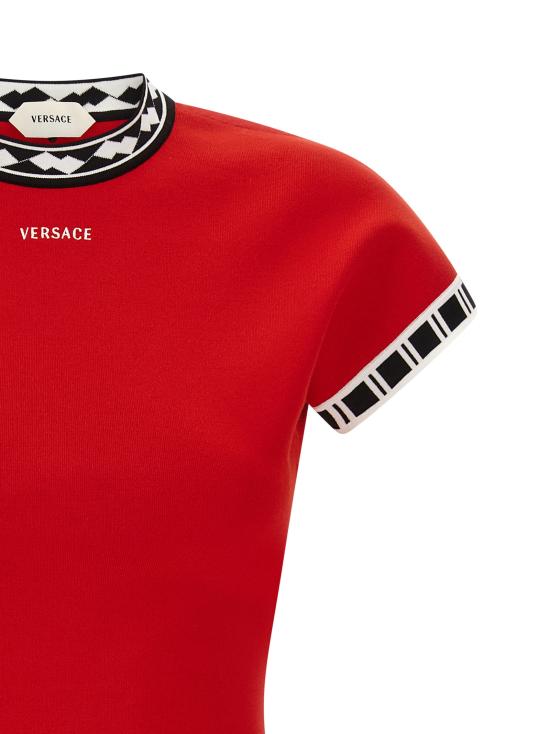 26FW 베르사체 숏 원피스 10257671A183561RC90 Red - VERSACE