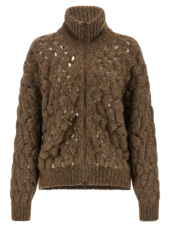 26FW 브루넬로 쿠치넬리 가디건 MNT347516CLE69 Brown
