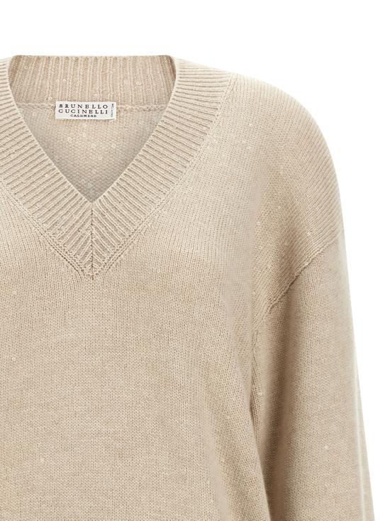 26FW 브루넬로 쿠치넬리 스웨터 M73540802C9731 Beige - BRUNELLO CUCINELLI