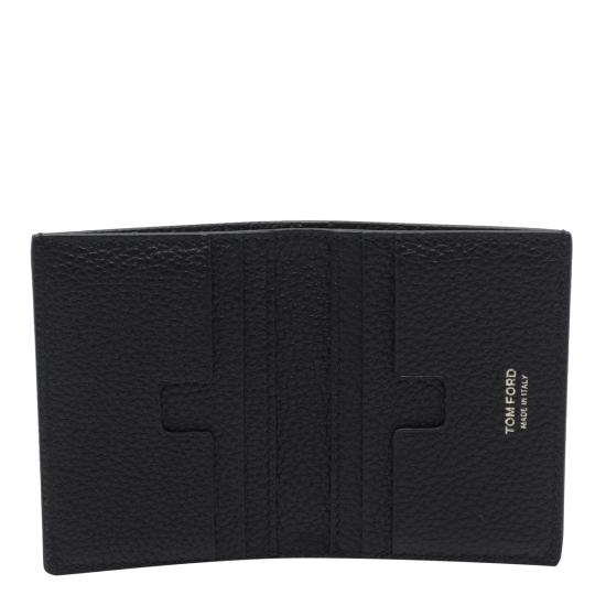 26FW 톰포드 그레인 레더 폴딩 카드 홀더 Y0279 LCL158GNAA Black - TOMFORD