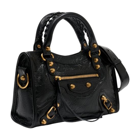 26FW 발렌시아가 르 시티 미니백 806395 210F6 1000 black - BALENCIAGA