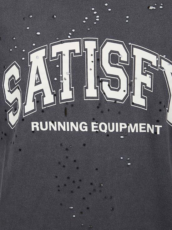 26SS 새티스파이 모스테크 티셔츠 1100600A04 AGED BLACK SAC DOM - SATISFY