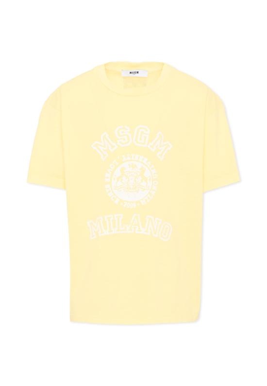 26SS [키즈] 엠에스지엠 티셔츠 S6MSJUTH059 MS075 YELLOW
