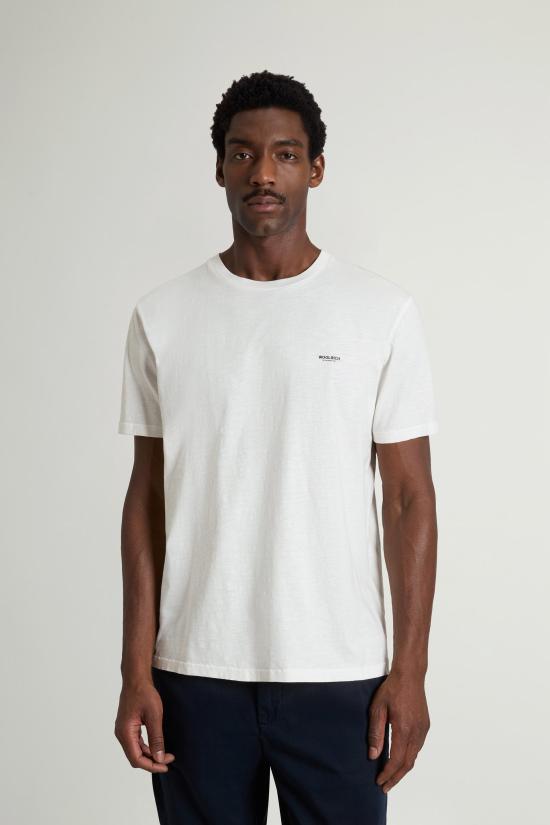 26SS 울리치 반팔 티셔츠 CFWOTE2010MRUT5334 8270 Arctic white - WOOLRICH