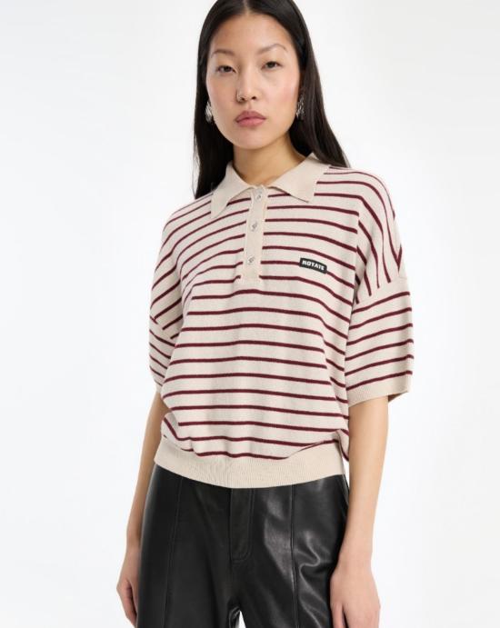 26FW 로테이트 폴로 티셔츠 1143041764 Granate stripes - ROTATE
