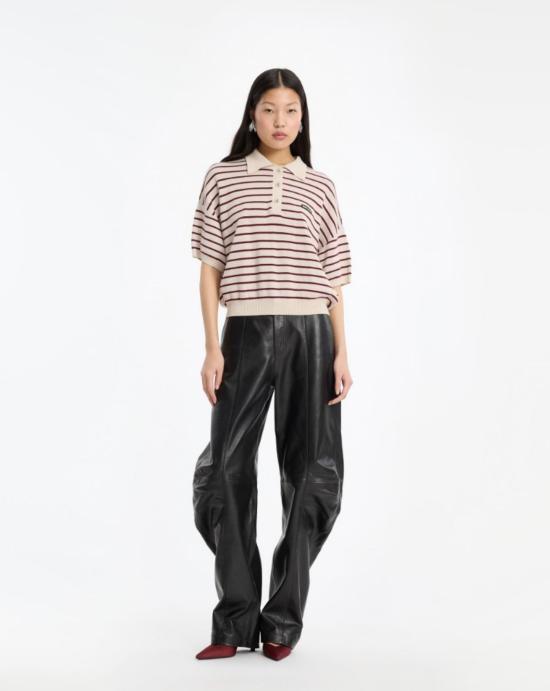 26FW 로테이트 폴로 티셔츠 1143041764 Granate stripes - ROTATE