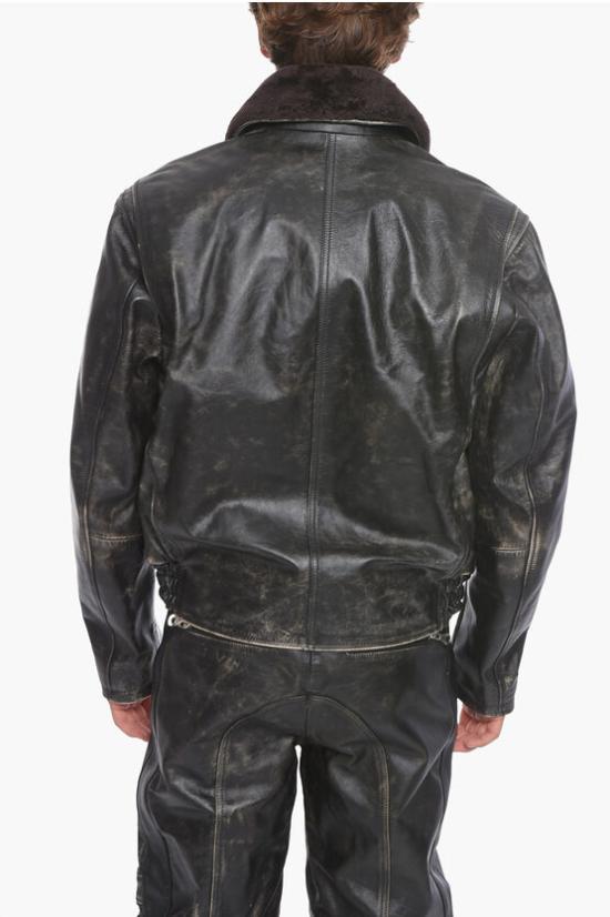  디젤 가죽 자켓 A06344 0CFAK9XX - DIESEL
