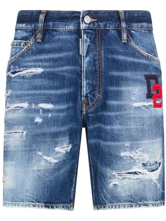  디스퀘어드2 데님 숏팬츠 S74MU0819 S30309470 NAVY BLUE
