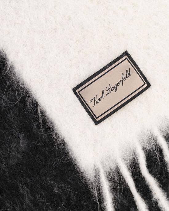  칼라거펠트 머플러/스카프 236W3307 998 black white NERO BIANCO - KARL LAGERFELD