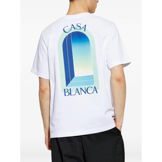 26FW 카사블랑카 반팔 티셔츠 PF26 JTS 001 14 GRAWH WHITE - CASABLANCA