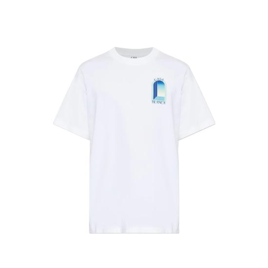 26FW 카사블랑카 반팔 티셔츠 PF26 JTS 001 14 GRAWH WHITE