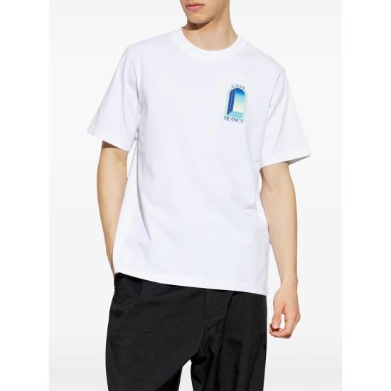 26FW 카사블랑카 반팔 티셔츠 PF26 JTS 001 14 GRAWH WHITE - CASABLANCA
