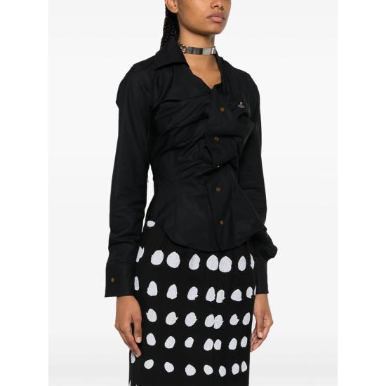 26FW 비비안웨스트우드 드렁큰 셔츠 1501000C W009Q N401 BLACK - VIVIENNE WESTWOOD