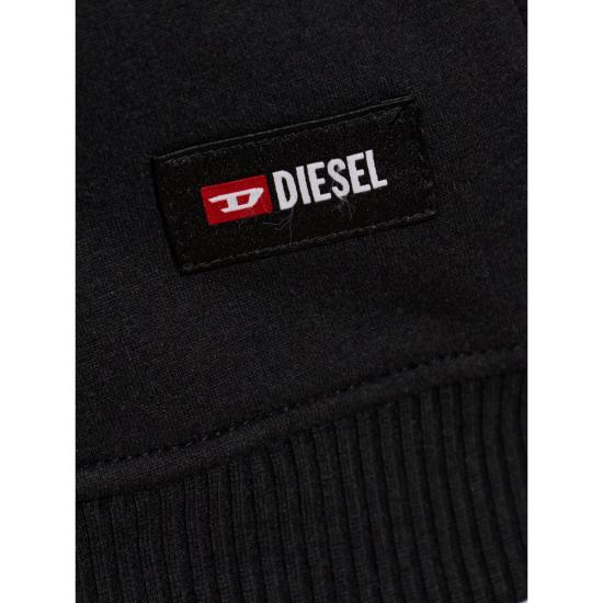 26FW 디젤 후드 티셔츠 A22794 0SIBH 9XX BLACK - DIESEL