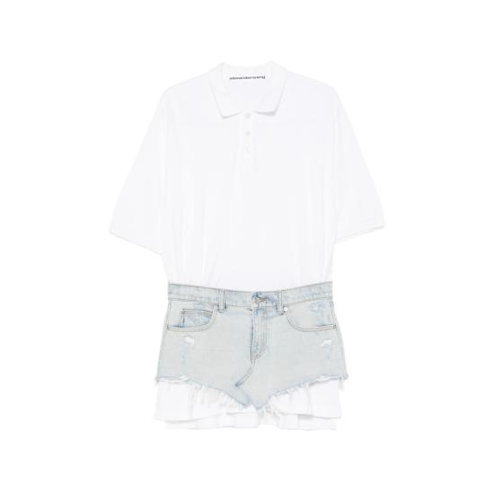 26FW 알렉산더 왕 숏 원피스 4DC3266121 494C WHITE