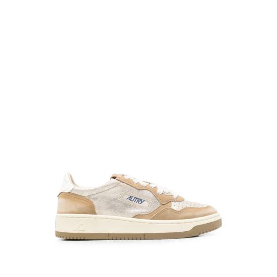 26FW 오트리 메달리스트 로우 레더 스니커즈 AULW YB01 NEUTRALS GOLD
