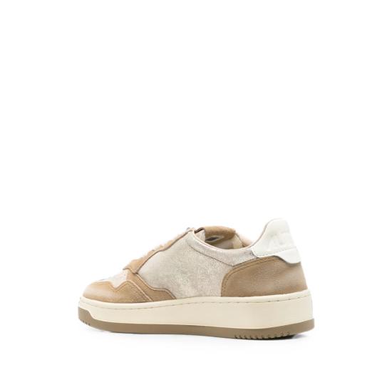 26FW 오트리 메달리스트 로우 레더 스니커즈 AULW YB01 NEUTRALS GOLD - AUTRY