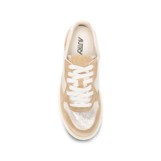 26FW 오트리 메달리스트 로우 레더 스니커즈 AULW YB01 NEUTRALS GOLD - AUTRY