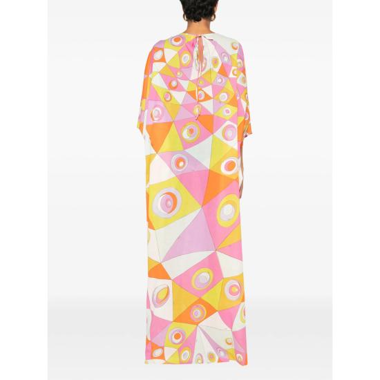 26SS 푸찌 미디 원피스 6HRL45 6H724 051 PINK ORANGE - PUCCI