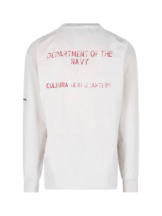26SS 쿨투라 긴팔 티셔츠 S26TE32JE10 White - CULTURA