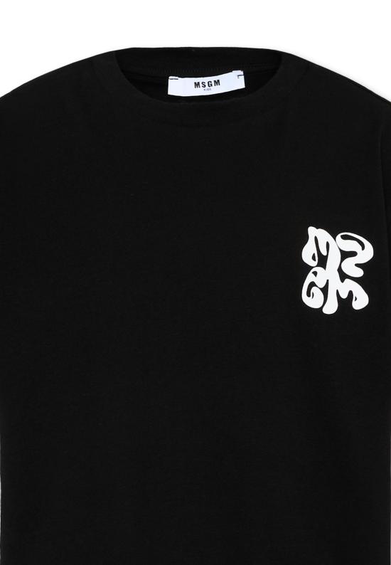 26SS [키즈] 엠에스지엠 티셔츠 S6MSJBTH257 110 BLACK - MSGM