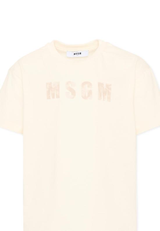 26SS [키즈] 엠에스지엠 티셔츠 S6MSJBTH241 013 20 IVORY - MSGM