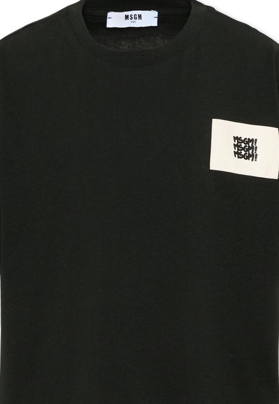26SS [키즈] 엠에스지엠 티셔츠 S6MSJBTH226 MS040 BLACK - MSGM