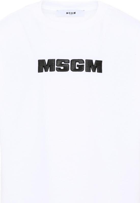 26SS [키즈] 엠에스지엠 티셔츠 S6MSJUTH072 001 WHITE - MSGM