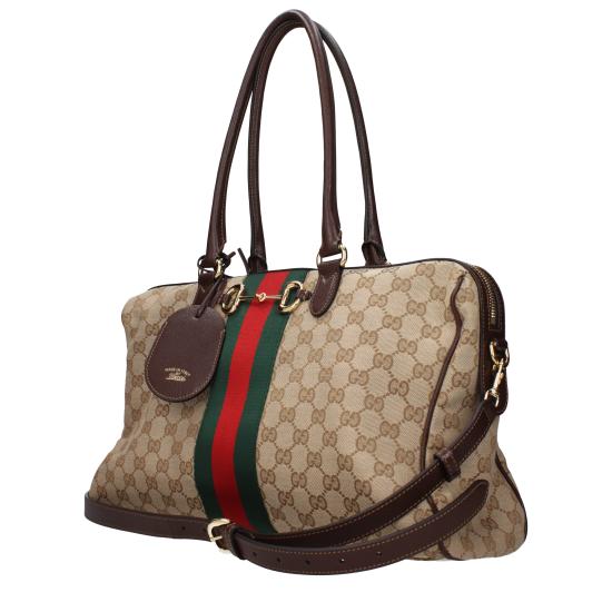  구찌 보르세토 GG 캔버스 라지 보스턴백 866734FAFV99653 - GUCCI